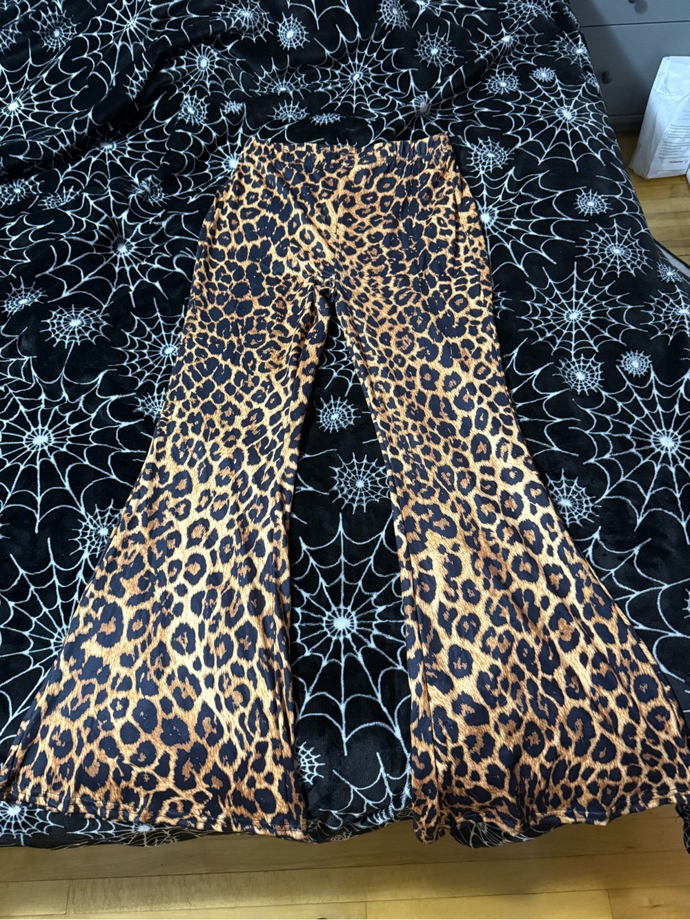 Leopard Print Flared Pants - Bold Animal Print